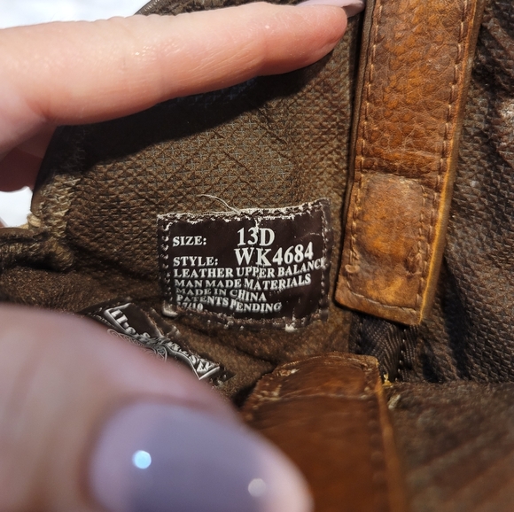 Justin Steel Toe Cowboy Boots 13D - Picture 5 of 6